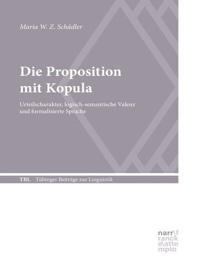 cover image of Die Proposition mit Kopula